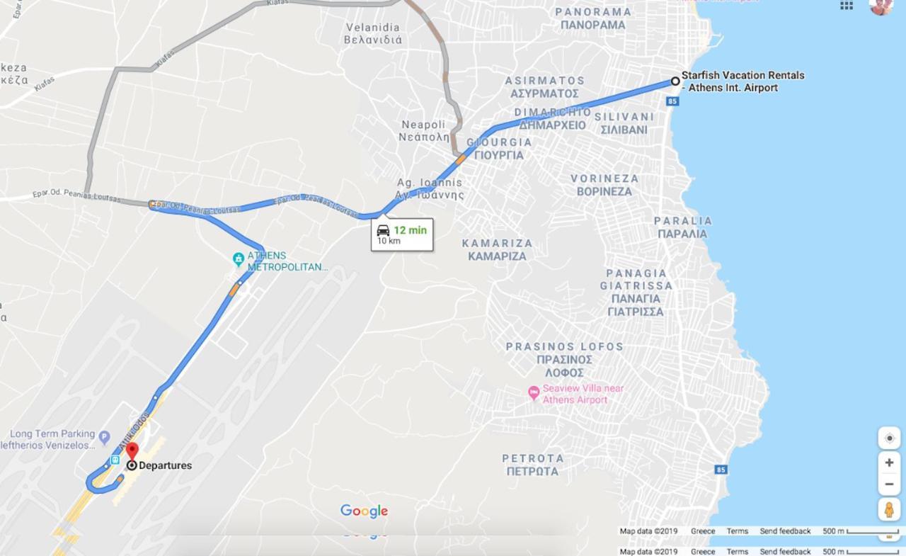 Starfish Vacation Rentals - Athens Int. Airport Луца Экстерьер фото